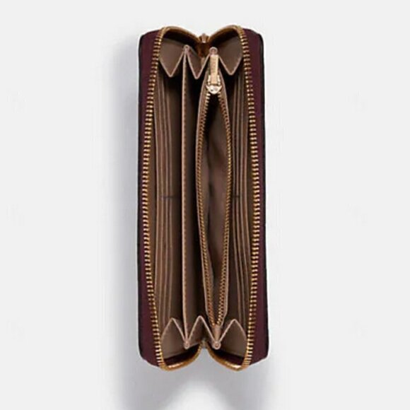 Coach Tennis Racquet Long Zip Around Wallet In Signature White Canvas, NWT - Picture 5 of 9